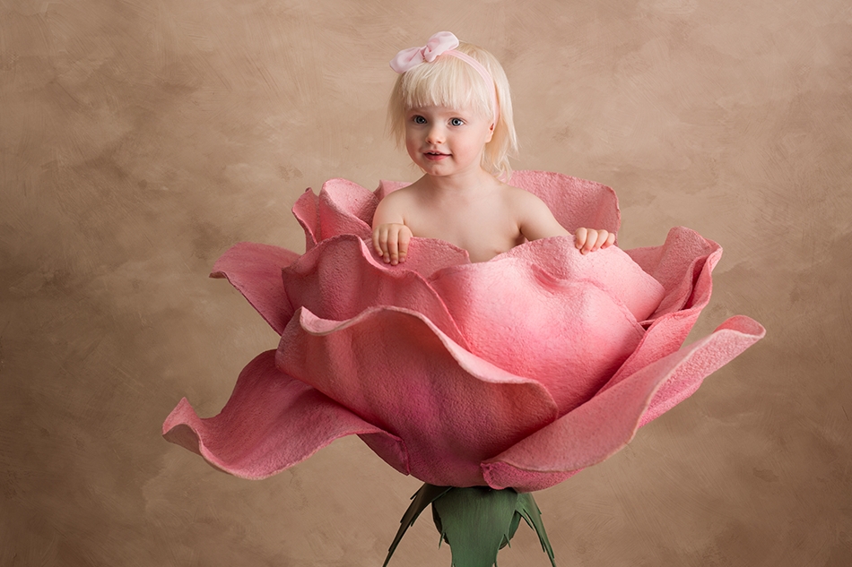 les 2 ans de Emeline en studio proche Haguenau